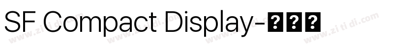 SF Compact Display字体转换